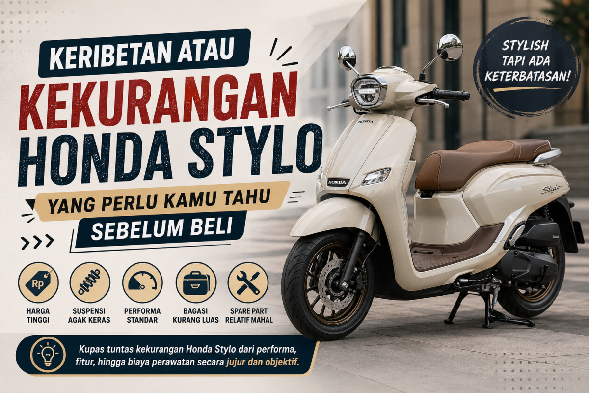 Keribetan atau Kekurangan Honda Stylo yang Perlu Kamu Tahu Sebelum Beli
