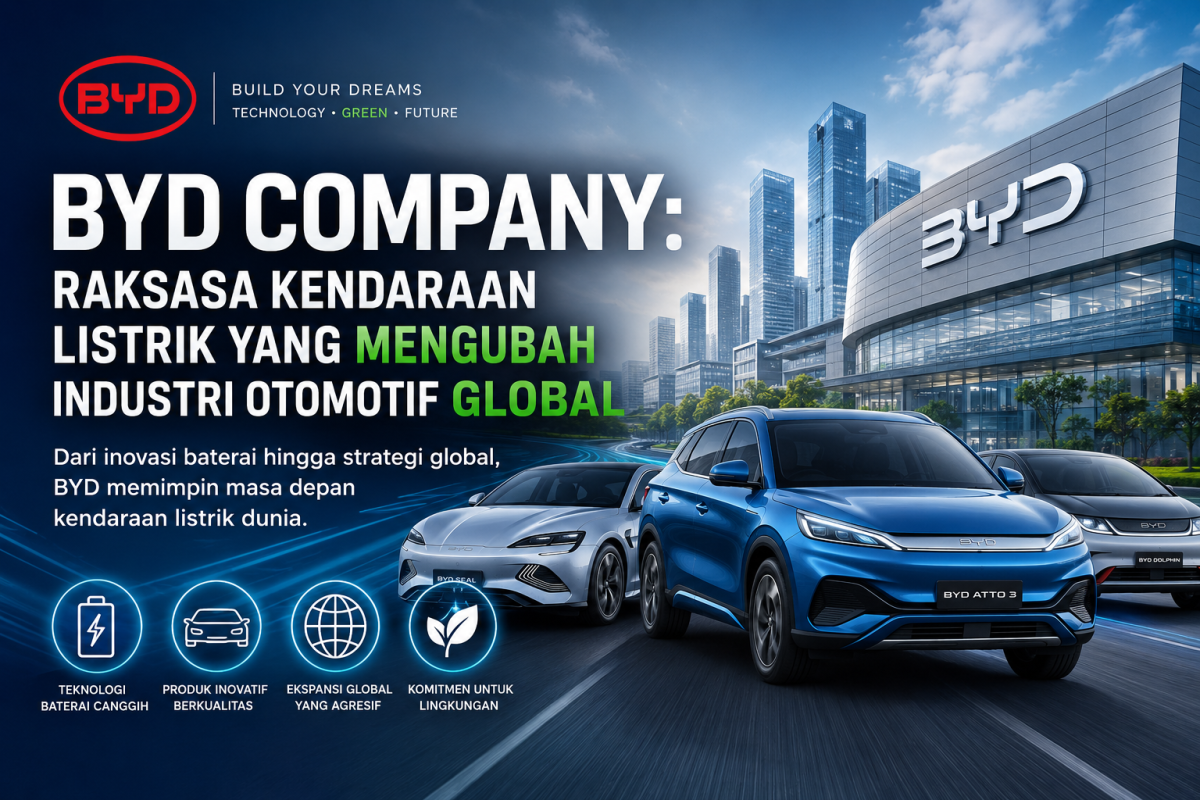 BYD Company: Raksasa Kendaraan Listrik yang Mengubah Industri Otomotif Global