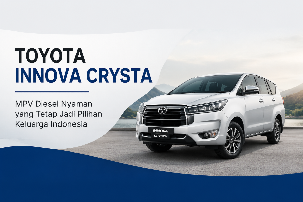 Toyota Innova Crysta, MPV Diesel Nyaman yang Tetap Jadi Pilihan Keluarga Indonesia