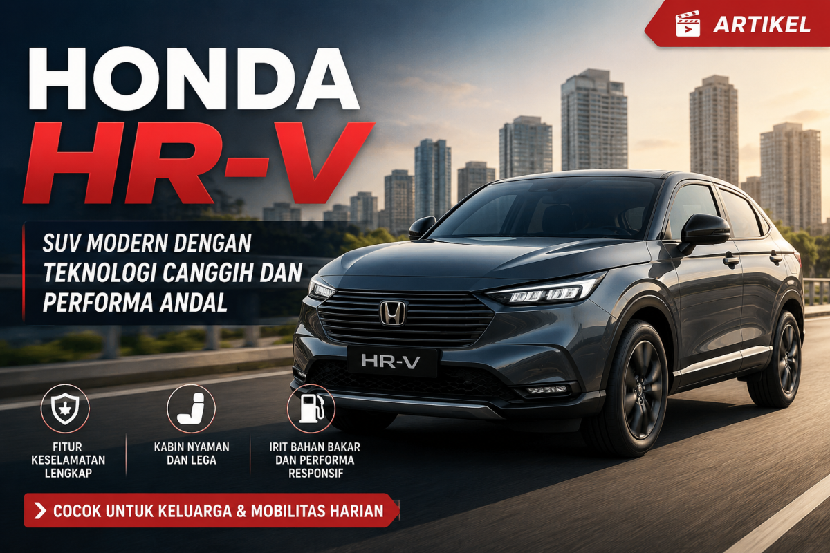 Honda HR-V: SUV Stylish dengan Teknologi Modern dan Performa Andal