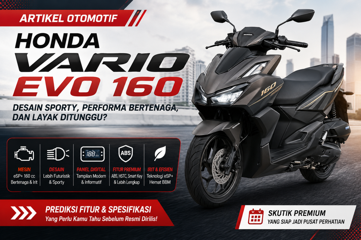 Honda Vario Evo 160: Desain Sporty, Performa Bertenaga, dan Layak Ditunggu?
