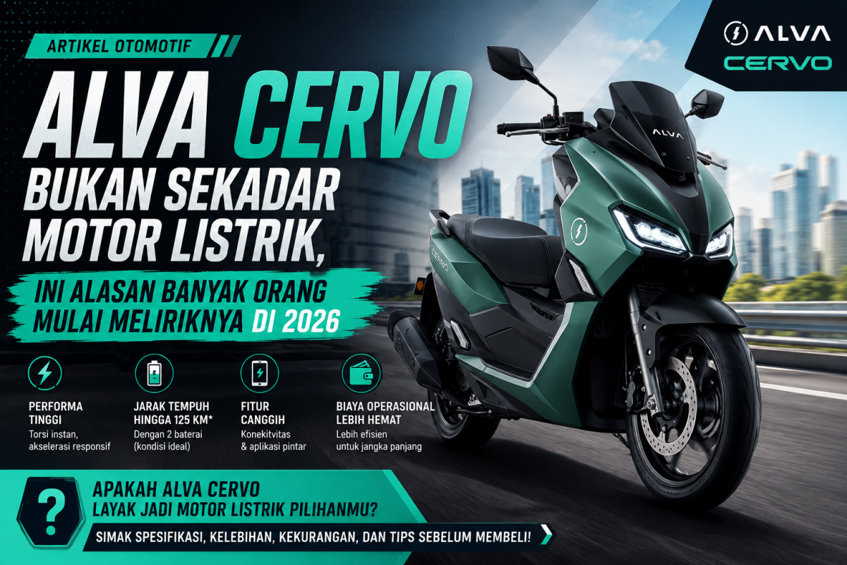 Alva Cervo Bukan Sekadar Motor Listrik, Ini Alasan Banyak Orang Mulai Meliriknya di 2026