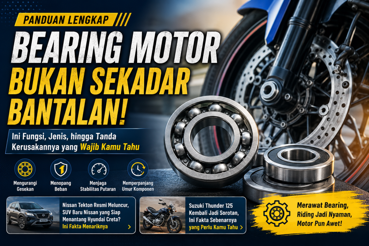 Bearing Motor Bukan Sekadar Bantalan, Ini Fungsi, Jenis, hingga Tanda Kerusakannya yang Wajib Kamu Tahu