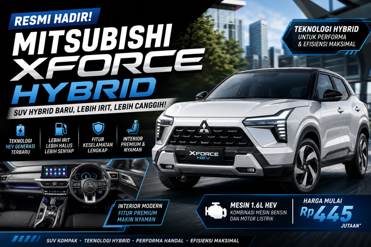 Mitsubishi Xforce Hybrid Resmi Hadir, Ini Spesifikasi, Fitur, dan Alasan SUV Hybrid Ini Layak Masuk Daftar Incaran