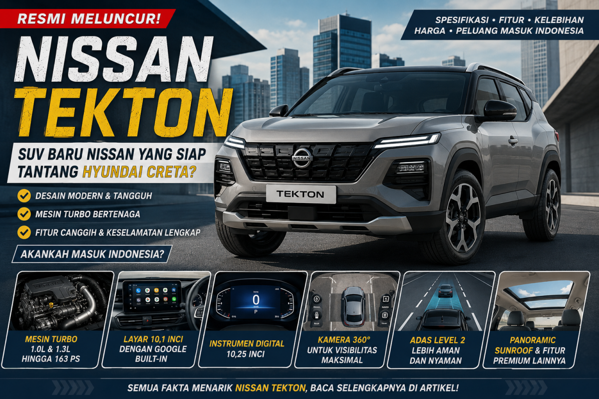 Nissan Tekton Resmi Meluncur, SUV Baru Nissan yang Siap Menantang Hyundai Creta? Ini Fakta Menariknya