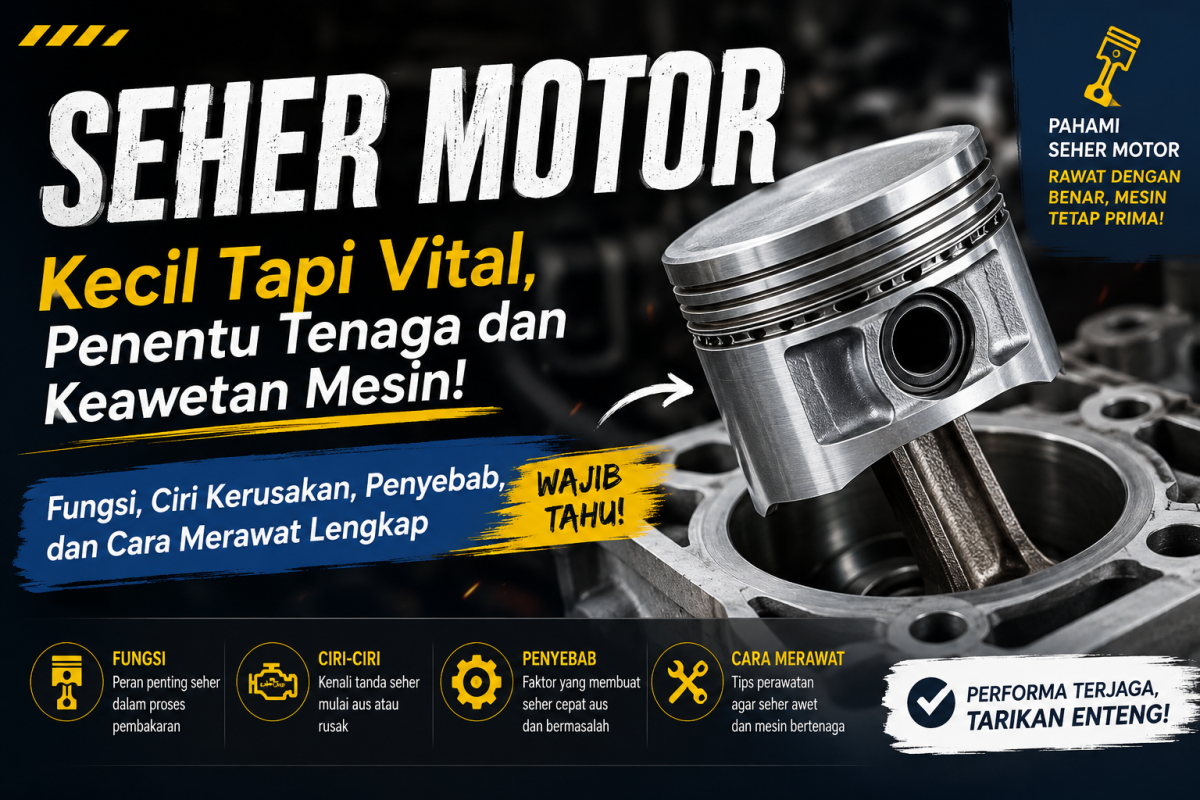 Seher Motor: Fungsi, Ciri Kerusakan, Penyebab, dan Cara Merawat agar Mesin Tetap Bertenaga