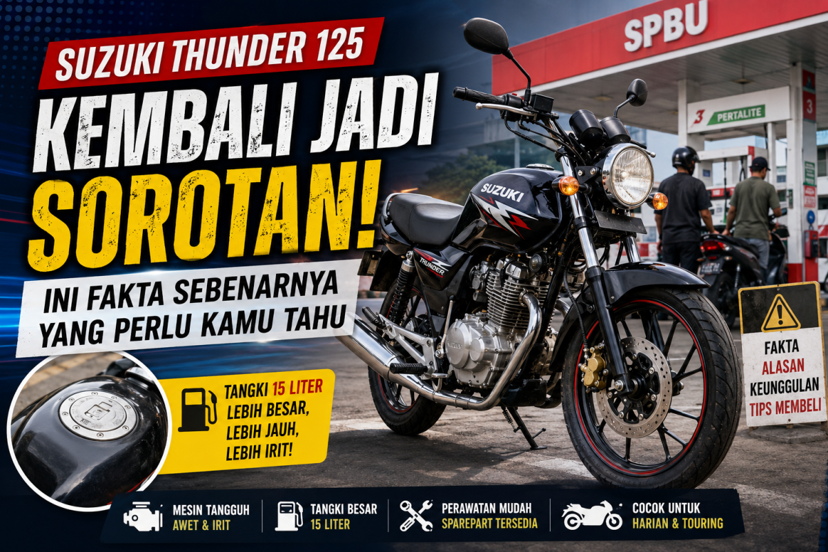 Suzuki Thunder 125 Kembali Jadi Sorotan, Ini Fakta Sebenarnya yang Perlu Kamu Tahu